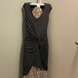 Chic Asymmetrical Gray Dress